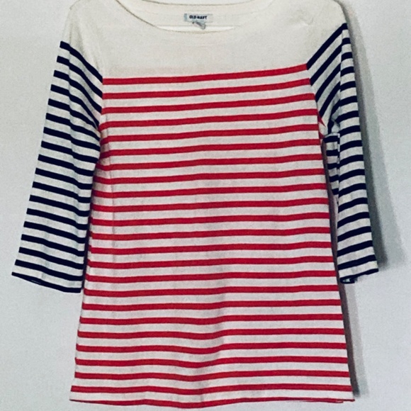 Old Navy Stripe Top Nautical vibes sz M - Picture 3 of 7